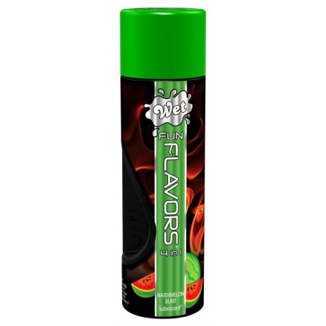 Разогревающий лубрикант Fun Flavors 4-in-1 Watermelon Blast с ароматом арбуза - 316 мл.